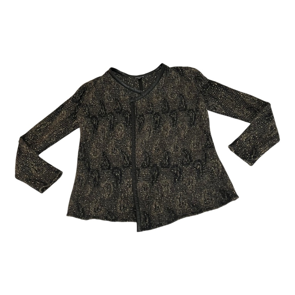 Eileen Fisher Oversized Open Cardigan Sweater Wool Mohair Blend please read